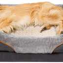 JOYELF XLarge Memory Foam Dog Bed, Orthopedic Dog Bed & Sofa with Removable Washable Cover and Squeaker Toy as Gift