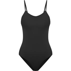 Retro Criss Cross Back Onepiece Swimsuit, Adjustable Strap Swimwear 2XL