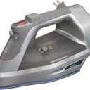 Hamilton Beach Steam Iron & Vertical Steamer for Clothes with Scratch-Resistant Durathon Soleplate, Digital Temperature Control, 8 Retractable Cord, 3-Way Auto Shutoff, Anti-Drip, 1700 Watts, Silver