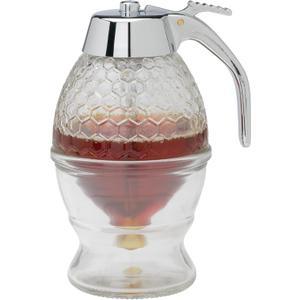 Mrs. Anderson's Baking Syrup Honey Dispenser, Glass with Storage Stand, 8-Ounce Capacity