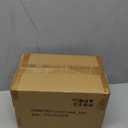 Artificial Fall Floral Centerpiece with Vase, Fake Flowers for Autumn Table Decorations, Silk Rose & Maple Leaves Arrangement, Rustic Cement Vase Harvest Decor for Dining Table, Kitchen, Living Room (Yellow)