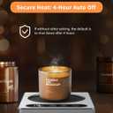 Maestri House ETL Listed Coffee Mug Warmer with 4 Temp Settings & 1-12 Hour Timer, Auto Shut Off for Desk, Smart Electric Beverage Warmer, Candle Melter for Home and Office (Gray)