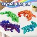 4 Pack 3D Printed Dragon in Egg - Mini 3D Eggs with Articulated Crystal Dragon Inside, Cute Fidget Toy, Birthday Gift, Desk Pet Figure, Easter Basket Essentials (4A1)