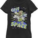Disney Characters Spacey Mickey Girl's Solid Crew Tee, XS
