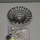 8 Inch Steel Wire Weed Eater Blades, Universal Weed Eater Attachments, Brush Cutter Trimmer Blade with Universal Adapter Kits, Unbreakable Wired Weed Eater Head Replacement for Removing Moss Weed Rust