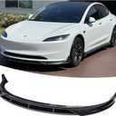 Front Bumper Lip Splitter for 2024-2026 Tesla Model 3 Highland, Front Lip Spoiler Performance Style Air Chin Body Kit Glossy Black Finish
