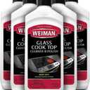 Weiman Glass Cook Top Cleaner and Polish - 10 Ounce [6 Pack] Heavy Duty No Scratch Glass Ceramic Safe Non-Abrasive Stovetop Cooktop Cleaner