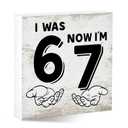 Funny Desk Shelf Decor, Now Wood Sign