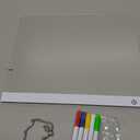 LED Note Board Drawing Board for Kids, Light Up Dry Erase Board with Touch Control,Doodle Glow Drawing Pad with Colorful Markers,Christmas Birthday Gift for Kids Girls Boys Women /(11.8"x9.4") (White)