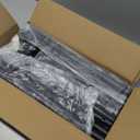 Calmootey Double Rod Clothing Garment Rack, Rolling Hanging Clothes Rack, Portable Clothes Organizer for Bedroom, Living Room, Clothing Store, Black