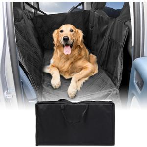 Mabett Dog Seat Covers for Ford Maverick 2025 2024 2023 2022 Accessories, Back Seat Hammock Extender for Pets Include Door Sides and Headrests Protection-Hard Bottom Support 600D Oxford Cloth
