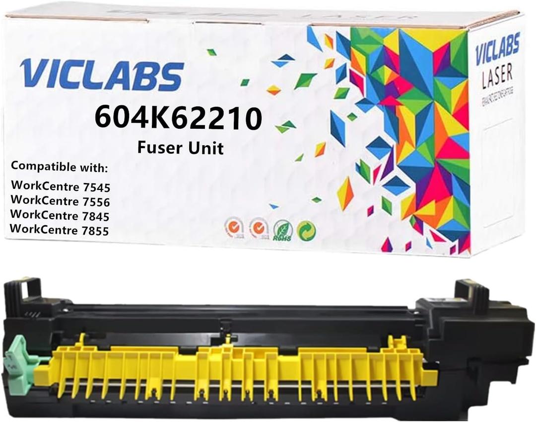 604K62210 fuser Unit Replacement for Xerox 604K62210 fuser Unit for use in Xerox WorkCentre 7545 7556 7845 7855 Printers,110V (1- Pack)