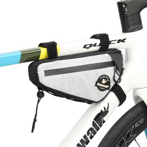 Rhinowalk Bike Frame Bag Waterproof Bike Triangle Bag Bicycle Pouch Professional Cycling Accessories-White