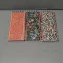 The Gifted Stationery 3 Pack Top Bound Spiral Notebooks, Hard Cover Skinny Notepads, William Morris Inspired (100 Sheets/200 Pages, 8.4x3.75)