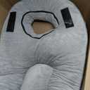 Adjustable Face Down Pillow After Eye Surgery - Home Massage Pillow Face Down for Bed & Face Down Pillow for Sleeping - BBL Pillow After Surgery for Sleeping - Adjustable Firmness & Height (Gray)
