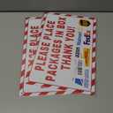 2 x Delivery Sign For Home Please Place Packages in Box Thank You Metal Sign