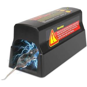 Electric Rat Trap for Home, Effective Humane Indoor Rats Killer, Mice Zapper, Upgraded Rat Traps, Instantly Kill Rodent with Powerful Voltage,11 x 5.2 x 4.7 Inches