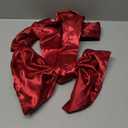 43 x 24 Inches Large Bow Themed Party Decorations Giant Red Bow Decor Satin Ribbon, Contains Felt Big Red Bow Wall Decor Girl Coquette Birthday Wedding Decorations