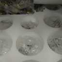 Gold Bubble Ball Swirled Chandelier, 12-Light Bubble Clear Glass Chandelier Hand Blown Glass Pendant Lighting for Dining Room Living Room Kitchen Island Bedroom