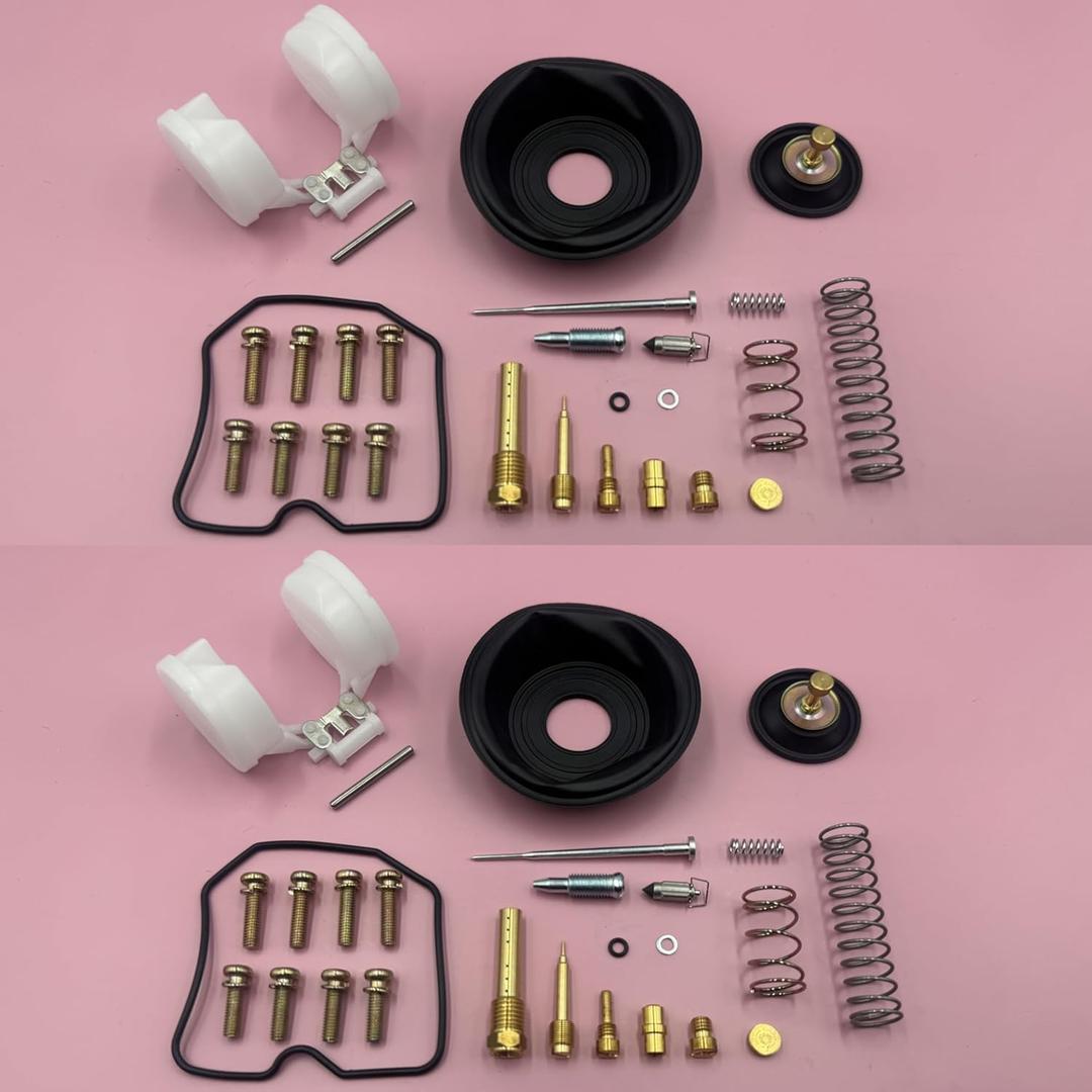 Carburetor Repair Kit for Kawasaki EX250 F Ninja 250R Floating Diaphragm Carburetor Restoration Parts(2 Pack)