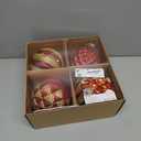 Alupssuc 6''/150mm Large Christmas Ball Ornaments, 4Pcs Christmas Tree Decor, Shatterproof Hanging Decorations with Hooks, Red & Gold Baubles for Xmas Tree, Wedding, Holiday and Party Decor