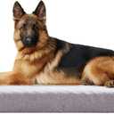 Orthopedic Extra Large Dog Bed for Large Dogs, 41 inches XL Washable with Waterproof Liner and Cooling Gel Memory Foam, Fits up to 110 lbs Pets