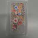 Compatible for iPhone 17 Cases with Design, Cute Transparent Designer Phone Case for Women Girls Girly with Heavy Duty Protective Bumper (Clear Anemone Flower Floral)