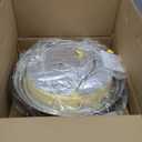 Kichler 15.25" Flush Mount Ceiling Light in Brushed Nickel, 3-Light Fixture with Clear Satin Etched Glass, Brushed Nickel, (15.25" x 6"), 8110NI