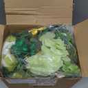 Gejoy 3 Pack St. Patrick's Day Table Decor Mason Jar Table Centerpiece with Shamrock Flower Bouquet Spring Tiered Tray Decor Tabletop Display Vase Faux Green Artificial Plants for Irish Party Supply