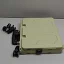 Rolling Cart for Teachers,Folding Rolling Crate Collapsible Utility Handcart Shopping Trolley Tool Box, with Lid, Basket on 4 Rotate Wheels, for Grocery, Office, Luggage, Teacher,Green