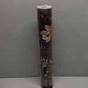 Black Wallpaper Peel and Stick Gold Leaf Contact Paper Black Gold Wallpaper 17.4" x 394" Waterproof Self-Adhesive Wall Covering for Bedroom Countertop Desk Cabinets Decor