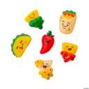 Fun Express Mini Spicy Food Characters (Pack of 24) - Assorted Vinyl Figures for Kids - Perfect for Kid's Parties, Themed Events, and Birthday Celebrations
