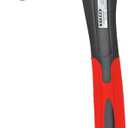 Chopping Axe, 15Outdoor Hatchet Forged Carbon Steel Heat Treated Hand Maul Tool, Fiberglass Shock Reduction Handle with Anti-Slip Grip,Red