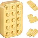 Fidget Toys Adults Metal Magnetic Fidget Slider Magnet Finger Haptic EDC Helps for Adults Office Desk Finger Massage Relief Anxiety and Stress (Golden)