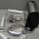 Electric Meat Grinder, Sausage Stuffer with 3 Sausage Tubes, 2 Blades, 3 Plates, 3200W Max, Meat Grinder Heavy Duty for Home Kitchen Use, Stainless Steel (Black)