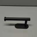 JOPOFI Toilet Paper Holder - Self Adhesive Toilet Paper Holder Wall Mount for Bathroom, SUS 304 Stainless Steel Command Strip Toilet Paper Roll Holder Stick On Wall, No Drilling - Matte Black (1PCS)