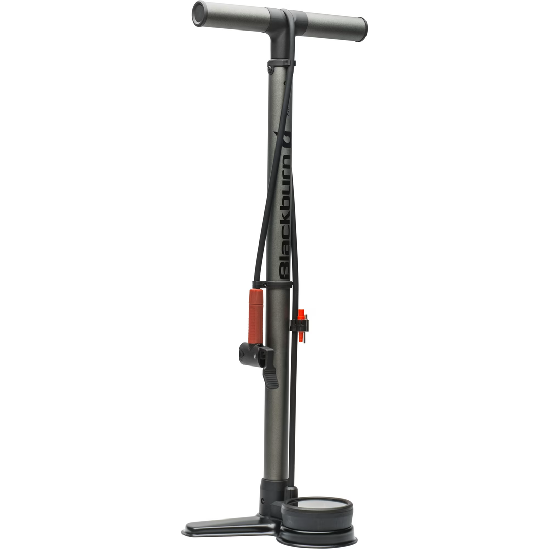 Blackburn Air Tower 6 Bicycle Floor Pump with Presta and Schrader Values, Black, 27" Tall