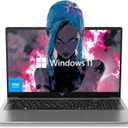 Laptop Computer Intel N97 Windows Laptop 15.6-inch IPS 16GB DDR4 512GB M.2 2280 SSD Traditional Laptops Numeric Keypad WiFi5 HDMI Type-C USB