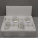 4 Pcs Ribbed Coupe Glasses, 10 oz Vintage Coupe Glass Set, Unique Martini Glass, Classic Cocktail Galssware, Bar Drinking Glasses Set Pefect for Cocktail, Wine, Champagne & Gift