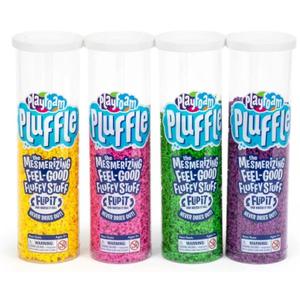 Educational Insights Pluffle 4-Pack - Sensory Bin Foam Set, No Mess Alternative to Sand Toys & Slime for Toddlers, Fun Sensory Table Filler for Home or Classroom, Gift for Kids Ages 3+