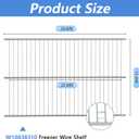 W10838310 Freezer Wire Shelf Compatible with Whirlpool (Upper), Freezer Rack Replacement for AP5988763, W10581578, W11187306 Replacement for WZF34X16DW WZF34X18DW WZF34X16DW10 EAP11727968