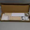 L&lonpa 1 Pcs 17 Inch Wall Mounted Hoat Hook with Shelf, Wooden Hook Rack with 4 Hooks, for Coats, Bags, Keys, Hats, in The Entryway, Bathroom,Bedroom