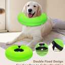 Inflatable Dog Cone Collar, Cone for Dogs to Stop Licking, Donut Collar After Surgery, Soft Dog Cone Alternative, Cones Collar for Small Medium Large Dogs (Green, M (Neck 9"-13")) (Green, M)