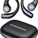 Monster Open Ear AC336 Headphones, Bluetooth 6.0 Wireless Earbuds with Stereo Sound, ENC Clear Call, 21H Playtime, Type-C Charging, Touch Control, IPX6 Waterproof Open Ear Earbuds for Sports Fitness