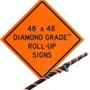 Roll-Up Sign Overlay-Diamond Grade-Arrow