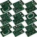 Junkin 18 Pcs Velvet Jewelry Tray, Stackable Jewelry Organizer Trays for Drawer, Jewellery Box Divided Display Tray, Jewelry Inserts for Drawer for Rings Earring Bangle Necklaces(Dark Green)