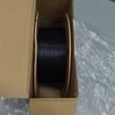 Matte PLA Filament with Quick-Swap Reusable Spool 1kg (2.2lbs), 1.75mm 3D Printing Filament, Compatible with Bambu Lab 3D Printers Black