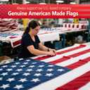 Tear Proof Series 100% Nylon Fabric Made in the USA American Flag 3x5,American Flags for Outside 3x5 Ft,3x 5 Reinforced Nylon American Flag,All Weather AmericaFlag 3x5 Outdoor,Made locally in the United States with Certified American flags