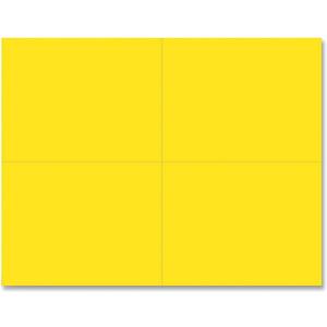 Great Papers! Printable Postcards, Inkjet, Laser, 110 Lb, 5.5 X 4.25, Bright Yellow, 200 Cards, 4 Cards/Sheet, 50 Sheets/Pack
