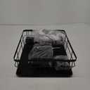 GAXmi Dish Drying Rack Over The Sink Drainer with Drainboard Utensil Holder, 1-Tier Black